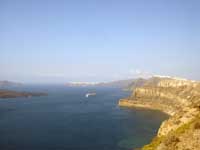 la caldera di Santorini